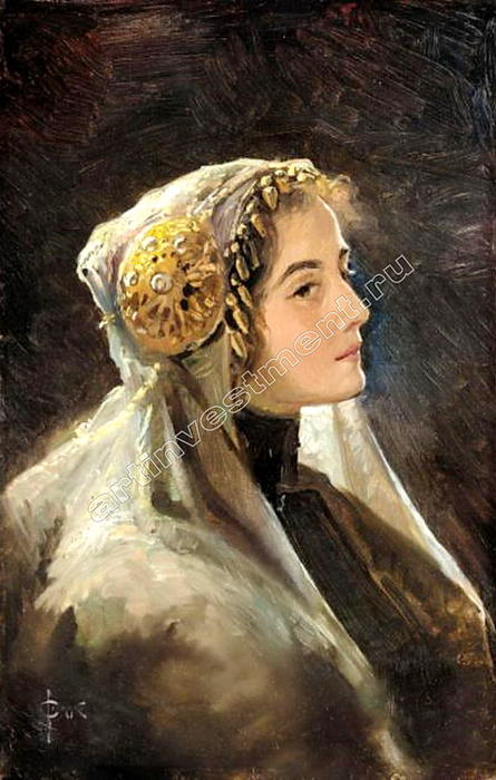 Russian Beauty With The Traditional Headdress — Sergey Solomko