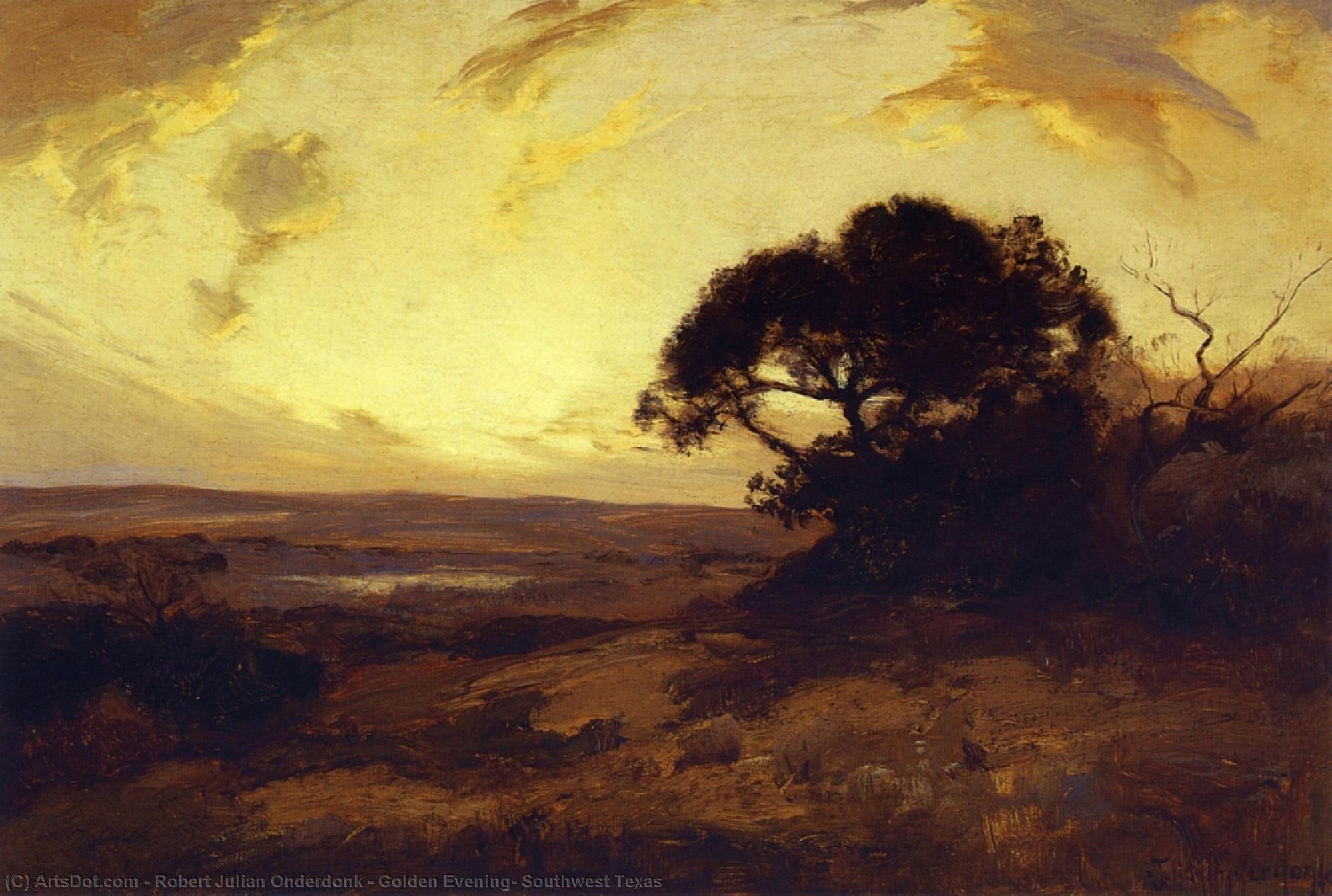 Golden Evening, Southwest Texas — Robert Džulijan Onderdonk