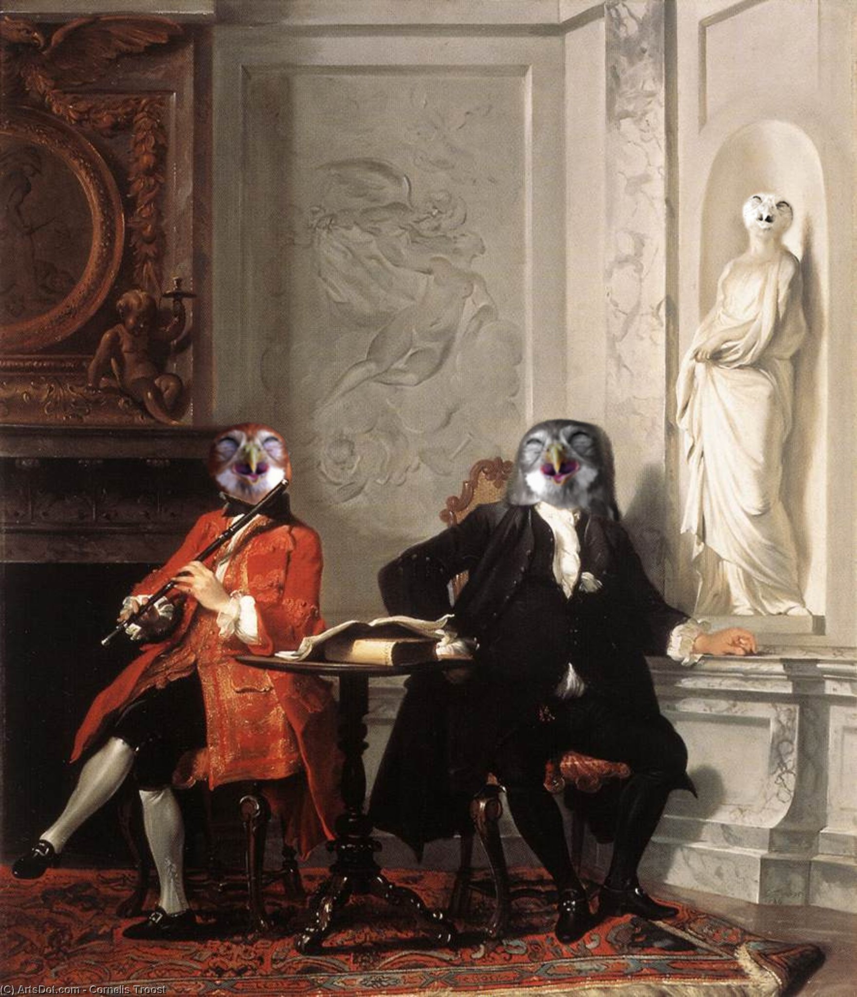 Jeronimus Tonneman And His Son — Cornelis Troost