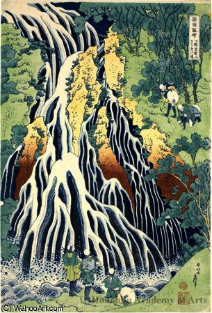 Kirifuri Waterfall On Mount Kurokami In Shimotsuke Province — Katsushika Hokusai