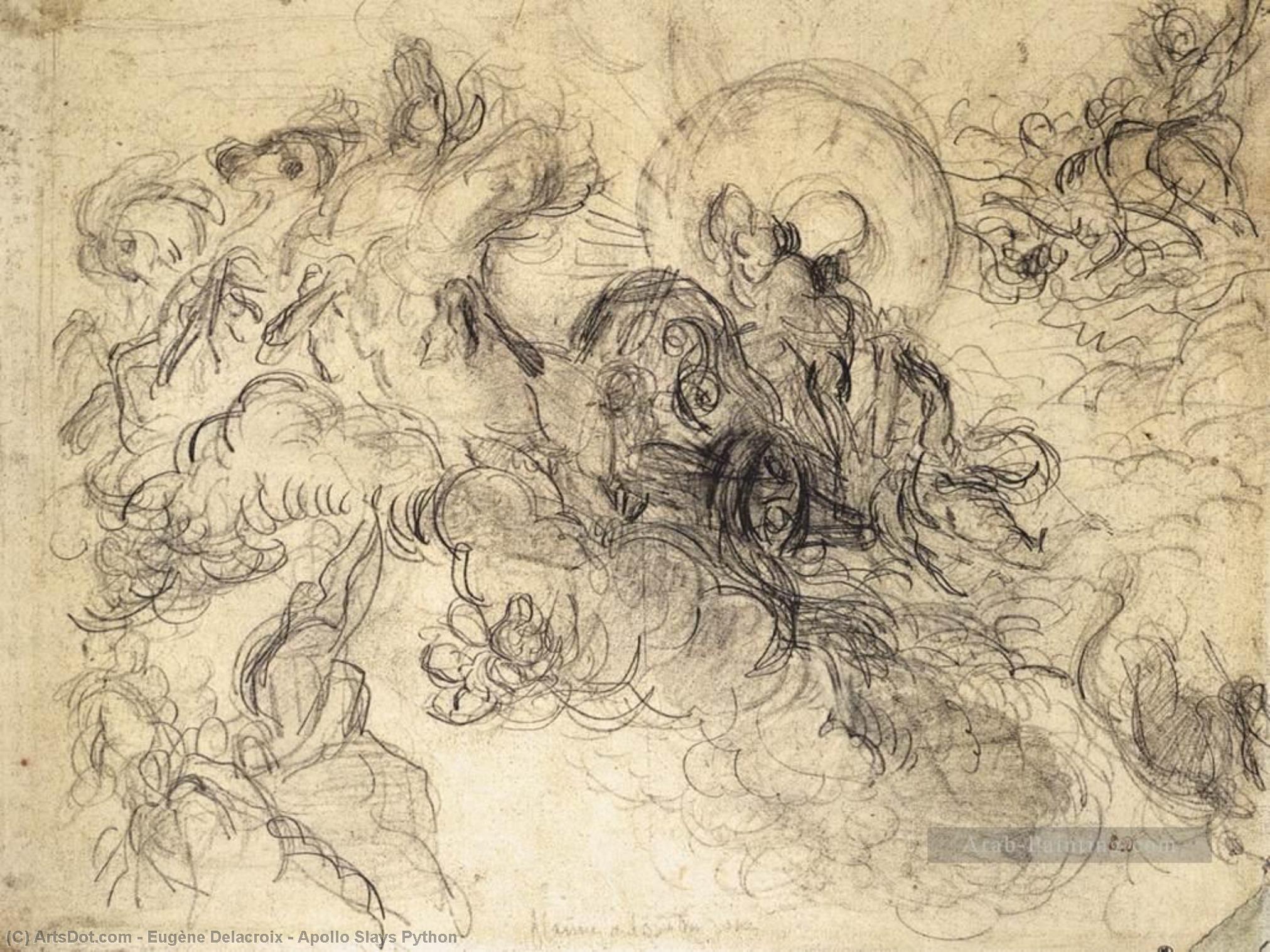Apollo Slays Python — Eugène Delacroix