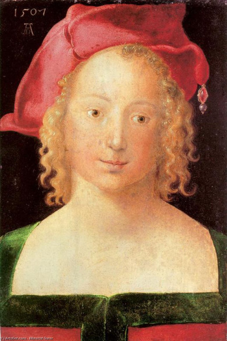 Young Woman With A Red Beret — Albrecht Dürer