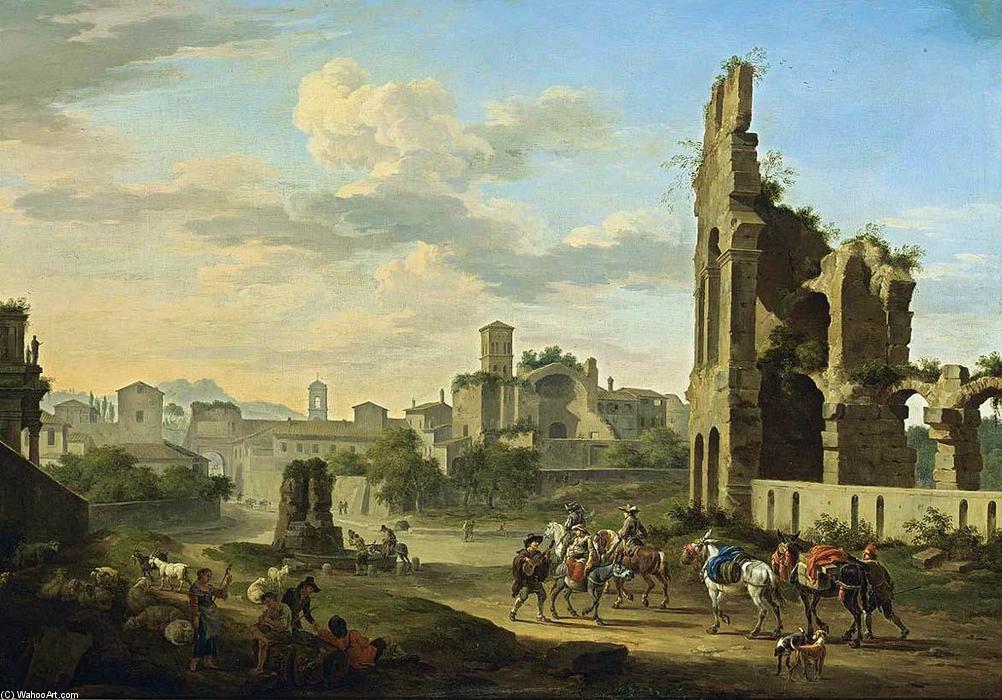 Rome: A View Of The Forum Romanum — Jacob De Heusch