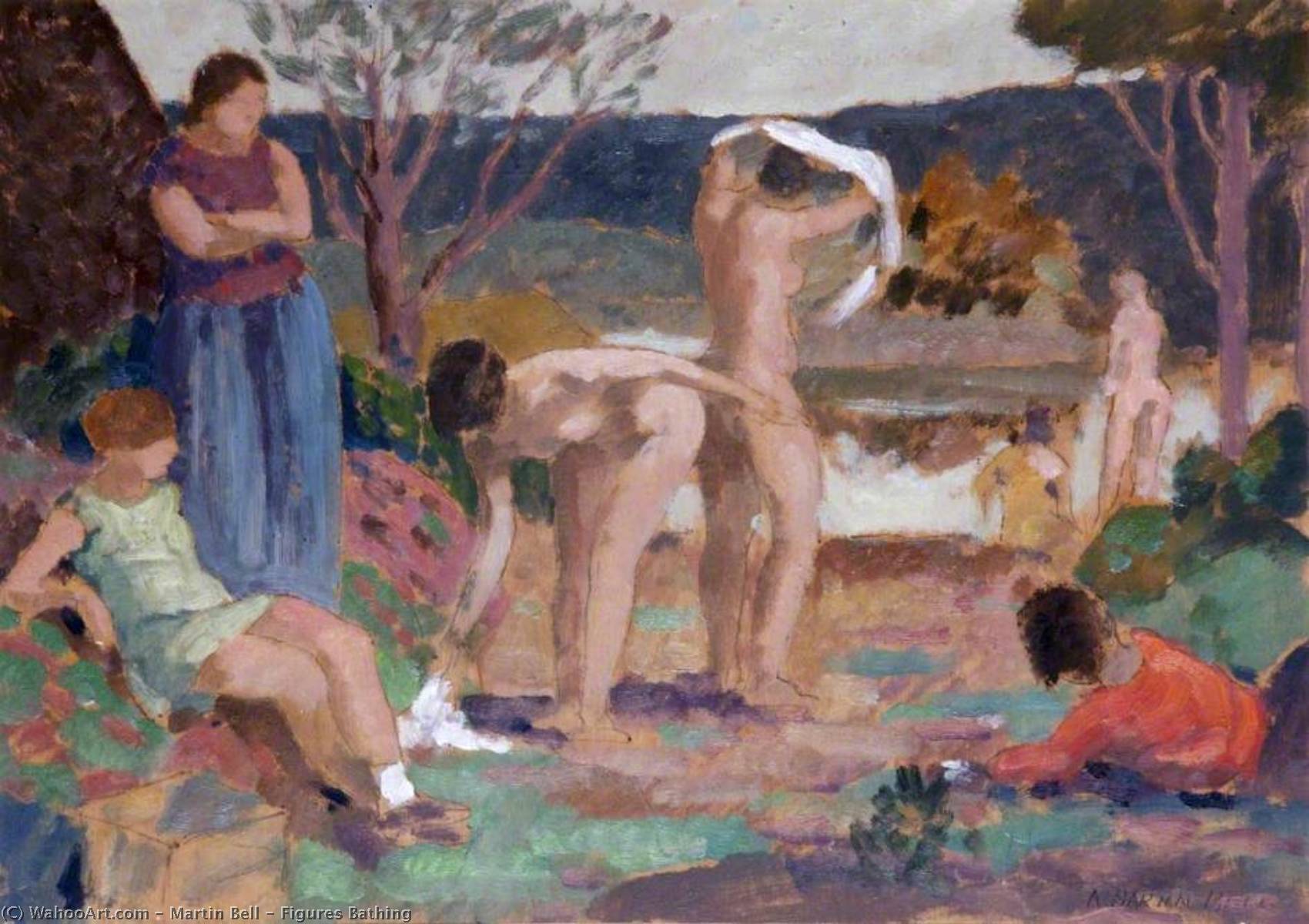Figures Bathing — Martin Bell