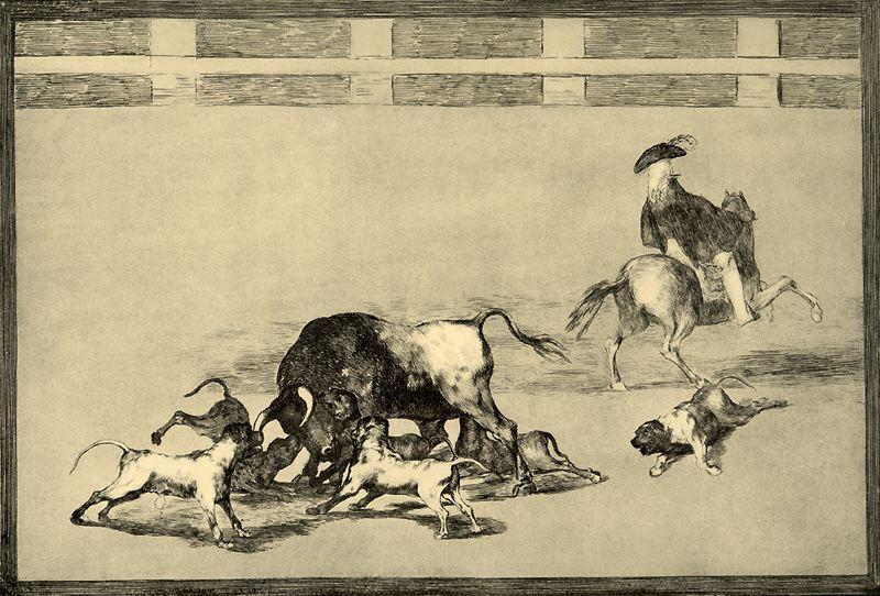 Echan Perros Al Toro — Francisco José De Goya Y Lucientes