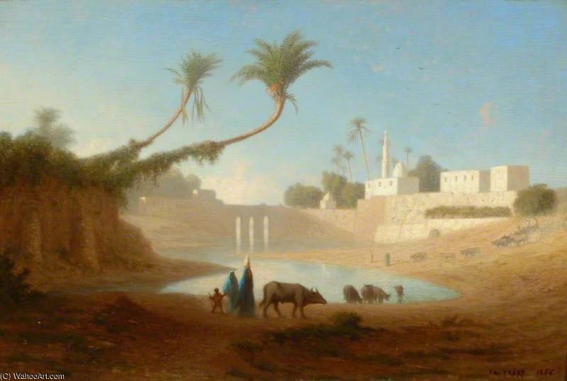 View At Siout — Charles Théodore Frère Dit Frère Bey