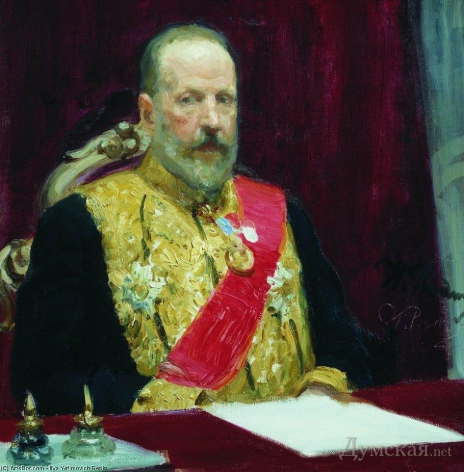 Portrait Of Sergey Vitte — Ilya Yefimovich Repin