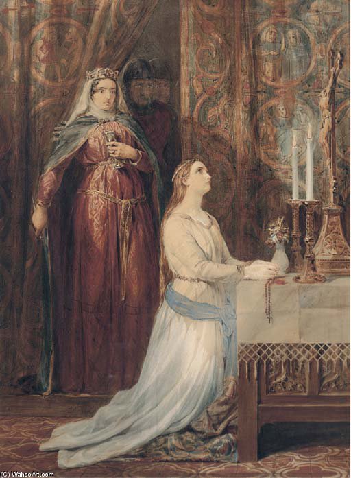 Queen Eleanor And Fair Rosamond — George Cattermole