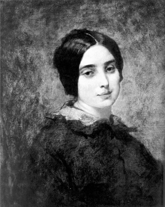 Portrait Of Zelie Courbet — Thomas Couture