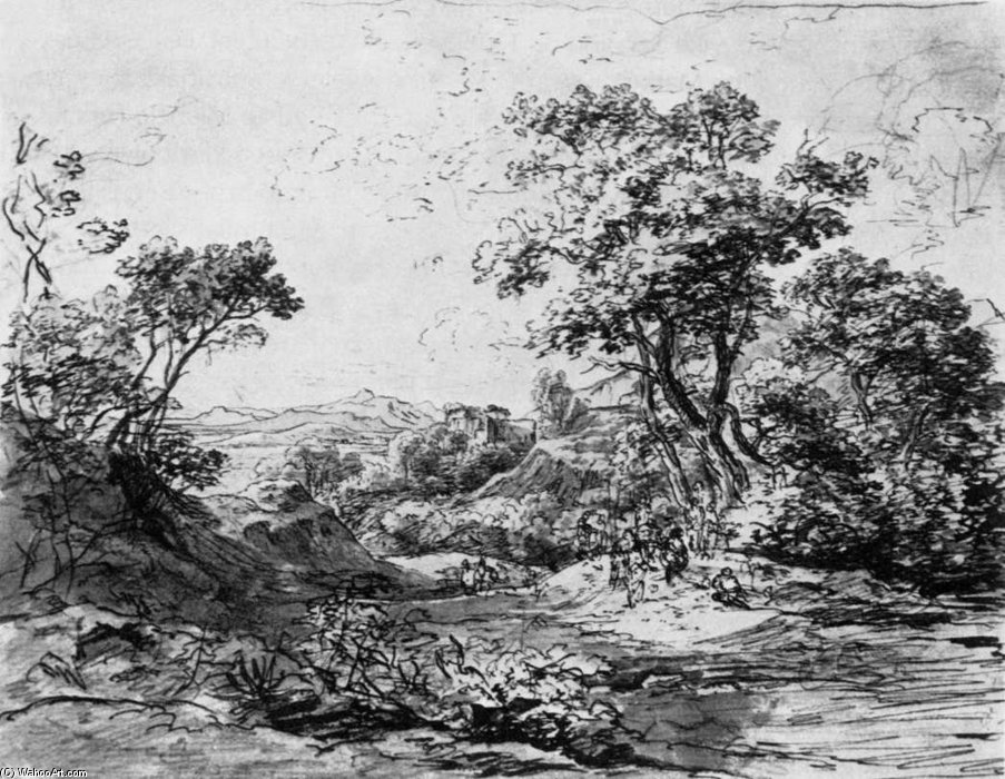 Landscape Sketch — Karoly Marko The Elder