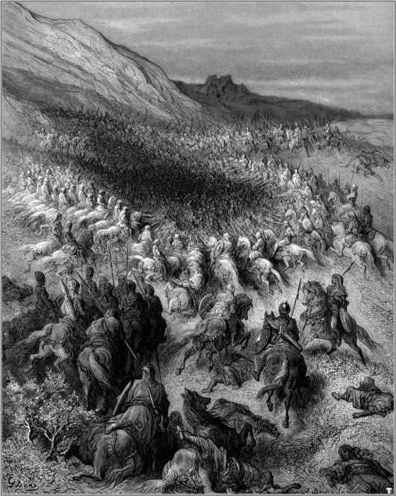 Crusaders Surrounded By Saladin's Army — Paul Gustave Doré