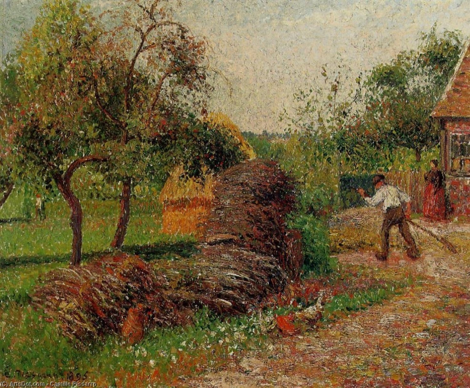 Mother Luciens Yard. — Camille Pissarro