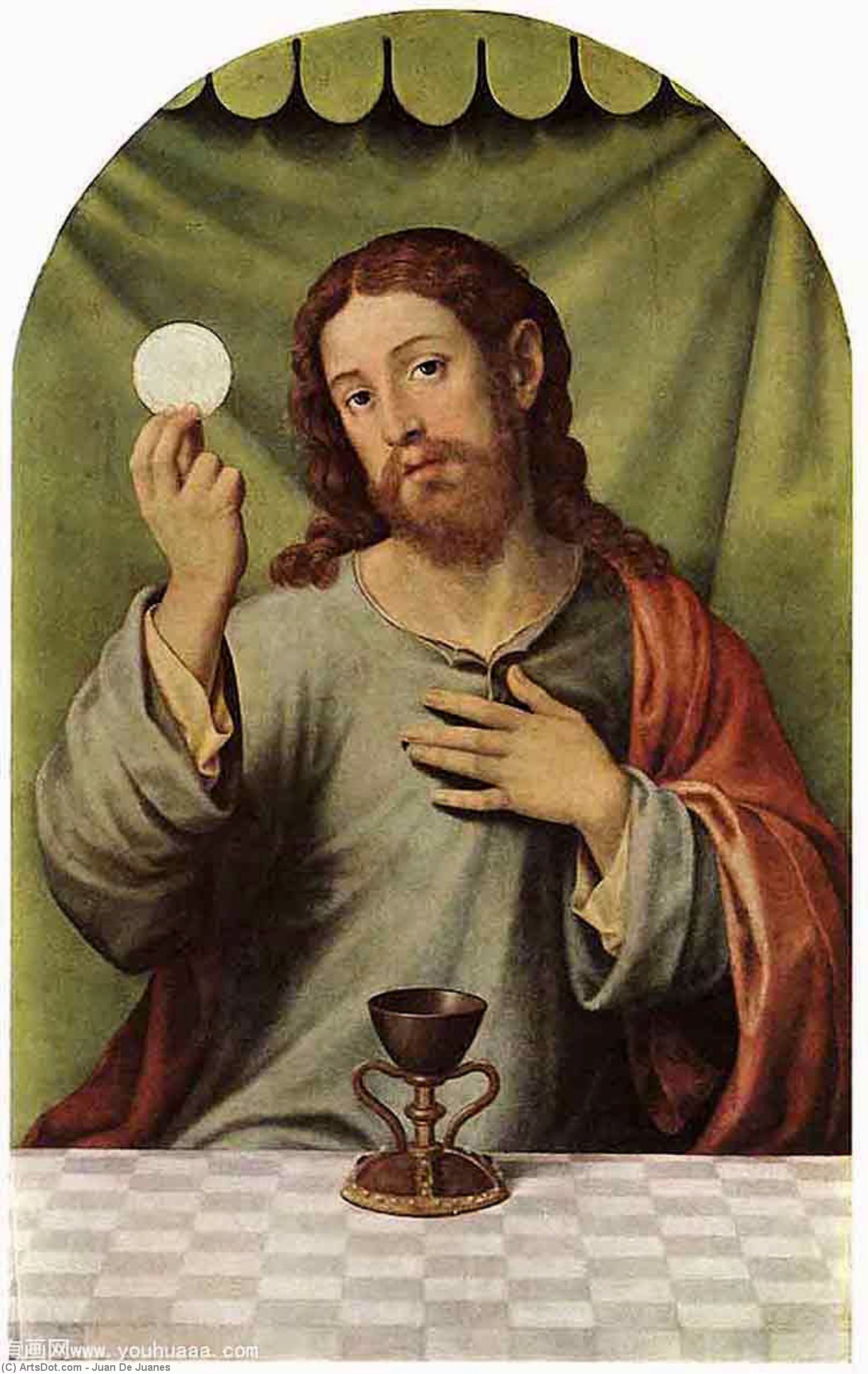 Christ With The Chalice — Juan De Juanes
