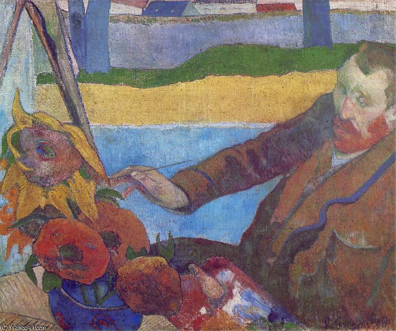 Van Gogh Painting Sunflowers, Private collecti