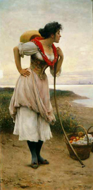 Fruit Vendor — Eugen Von Blaas