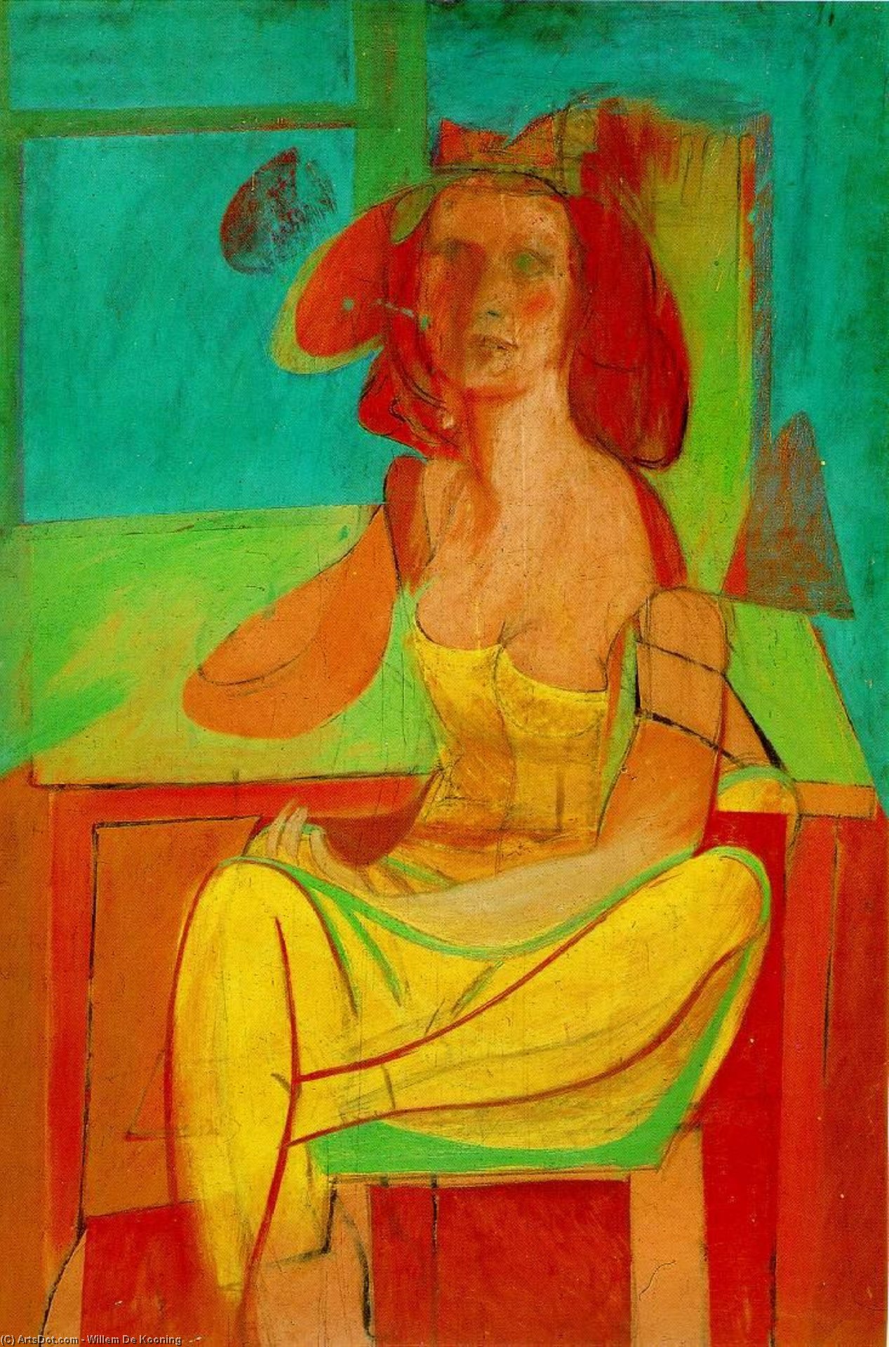 Seated Woman — Willem De Kooning