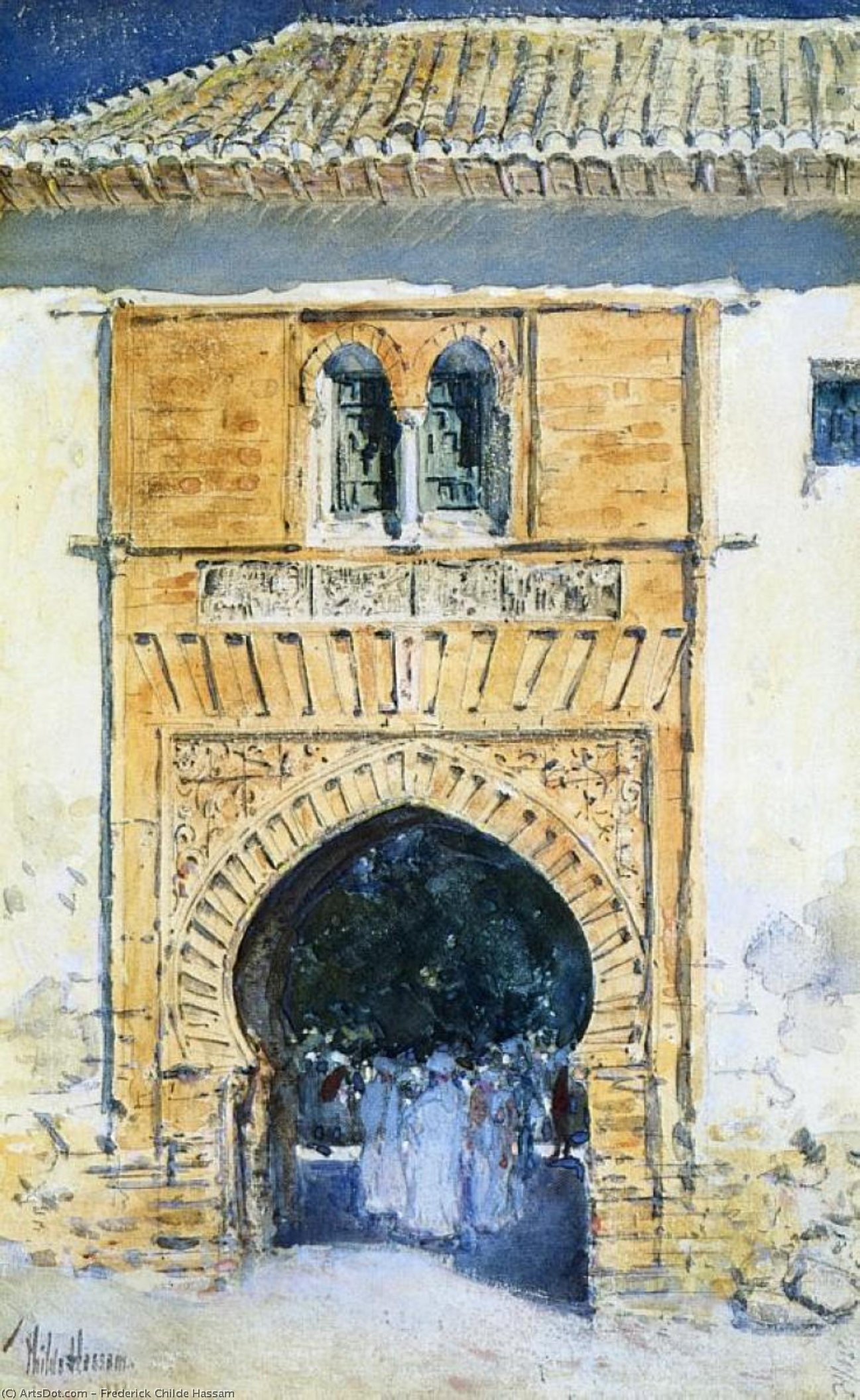 Gate Of The Alhambra — Frederick Childe Hassam