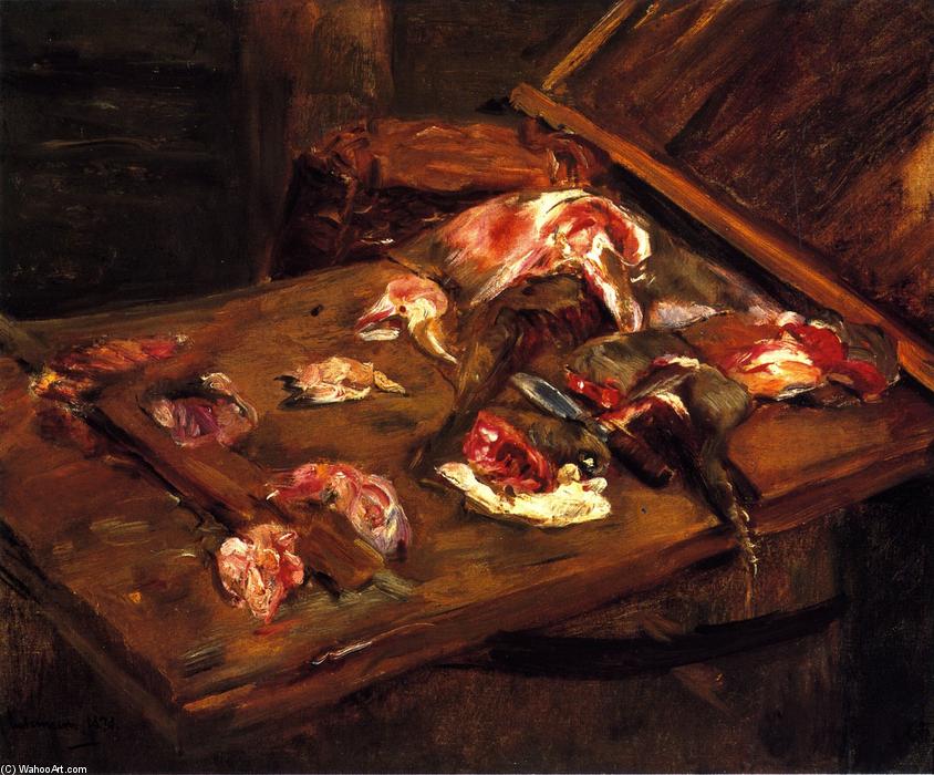 Table With Pieces Of Meat — Max Liebermann