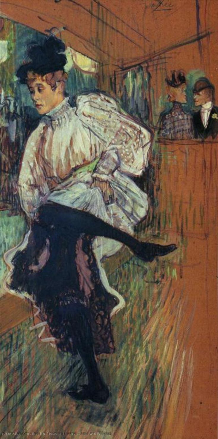 Jane Avril Dancing — Henri De Toulouse-lautrec