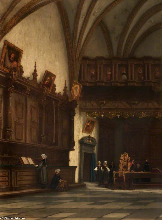 Interior Of A Sacristy In Belgium — François Stroobant