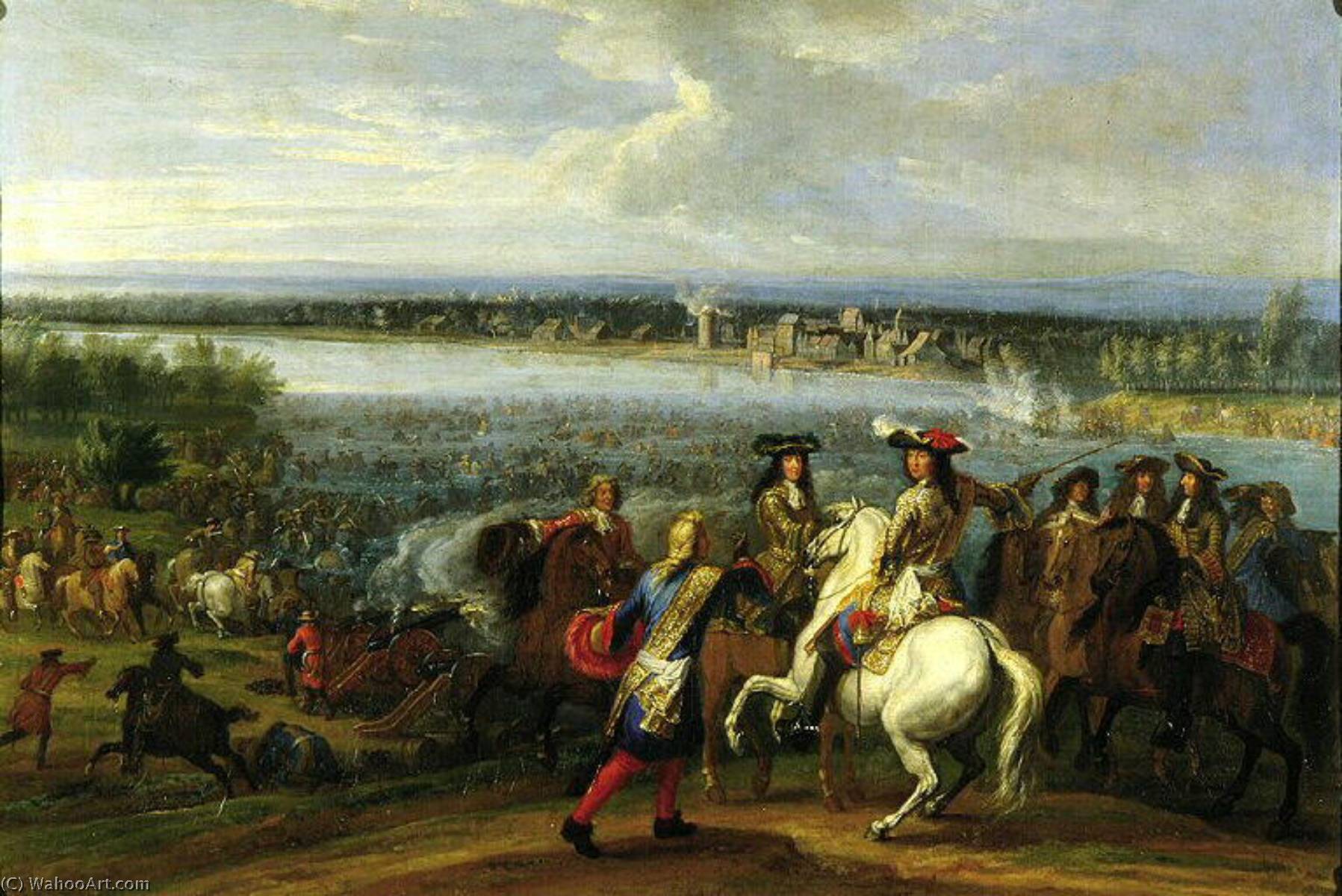 Der Rheinübergang Von 1672 — Adam Frans Van Der Meulen