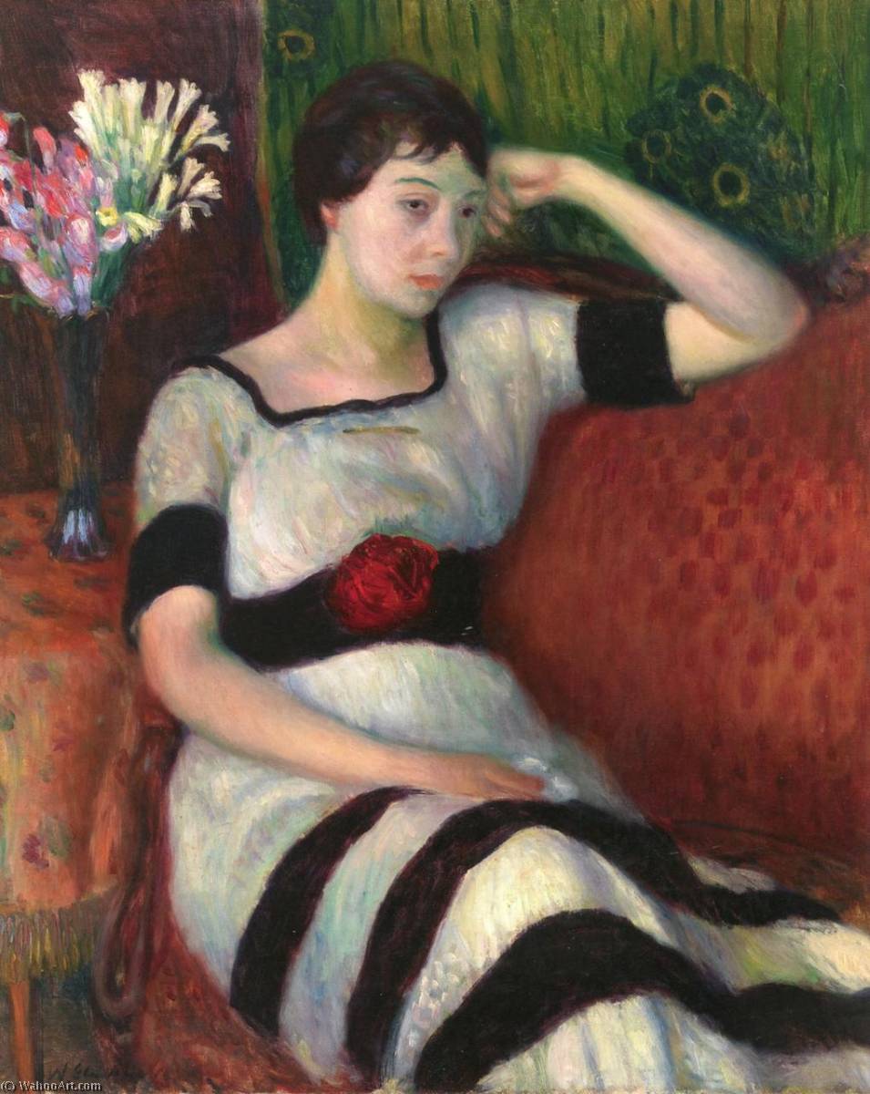 Girl In Black And White — William James Glackens