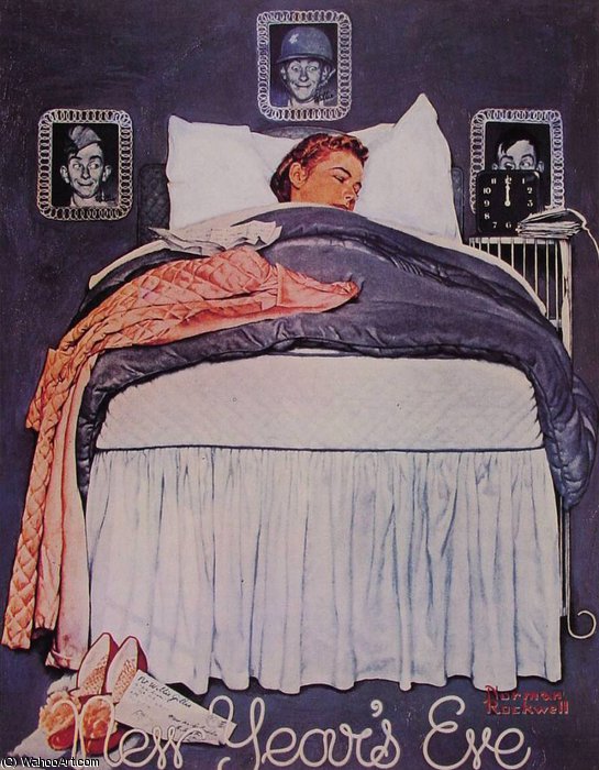 Willie Gillis New Years Eve — Norman Rockwell