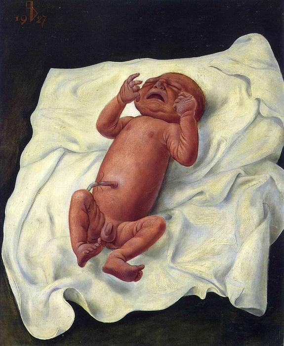 Baby With Umbilical Cord — Otto Dix