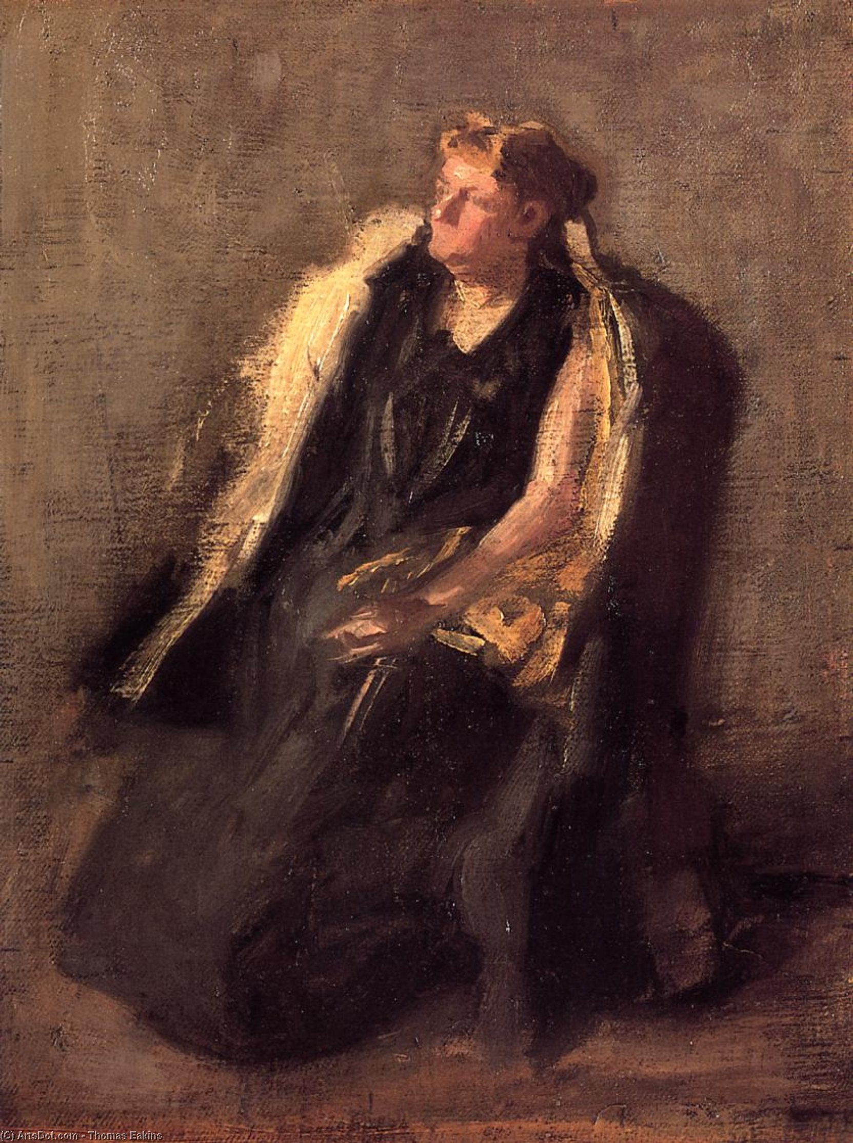 Portrait Of Mrs. Hubbard (sketch) — Thomas Eakins