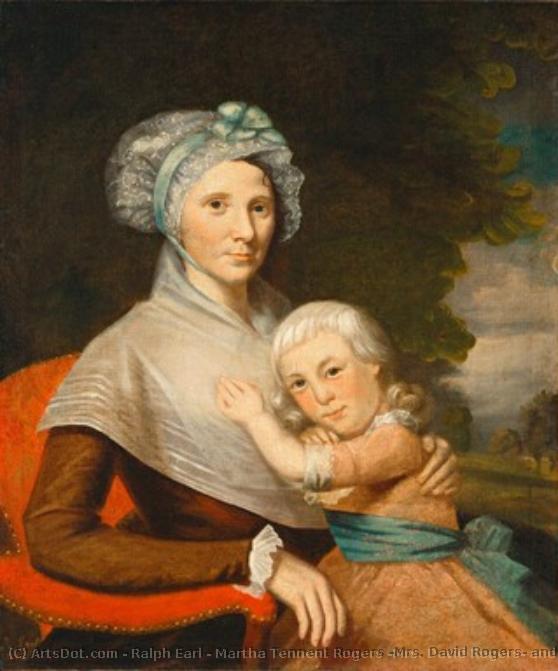 Martha Tennent Rogers (mrs. David Rogers) And Her Son, Probably Samuel Henry Rogers — Ralph Earl
