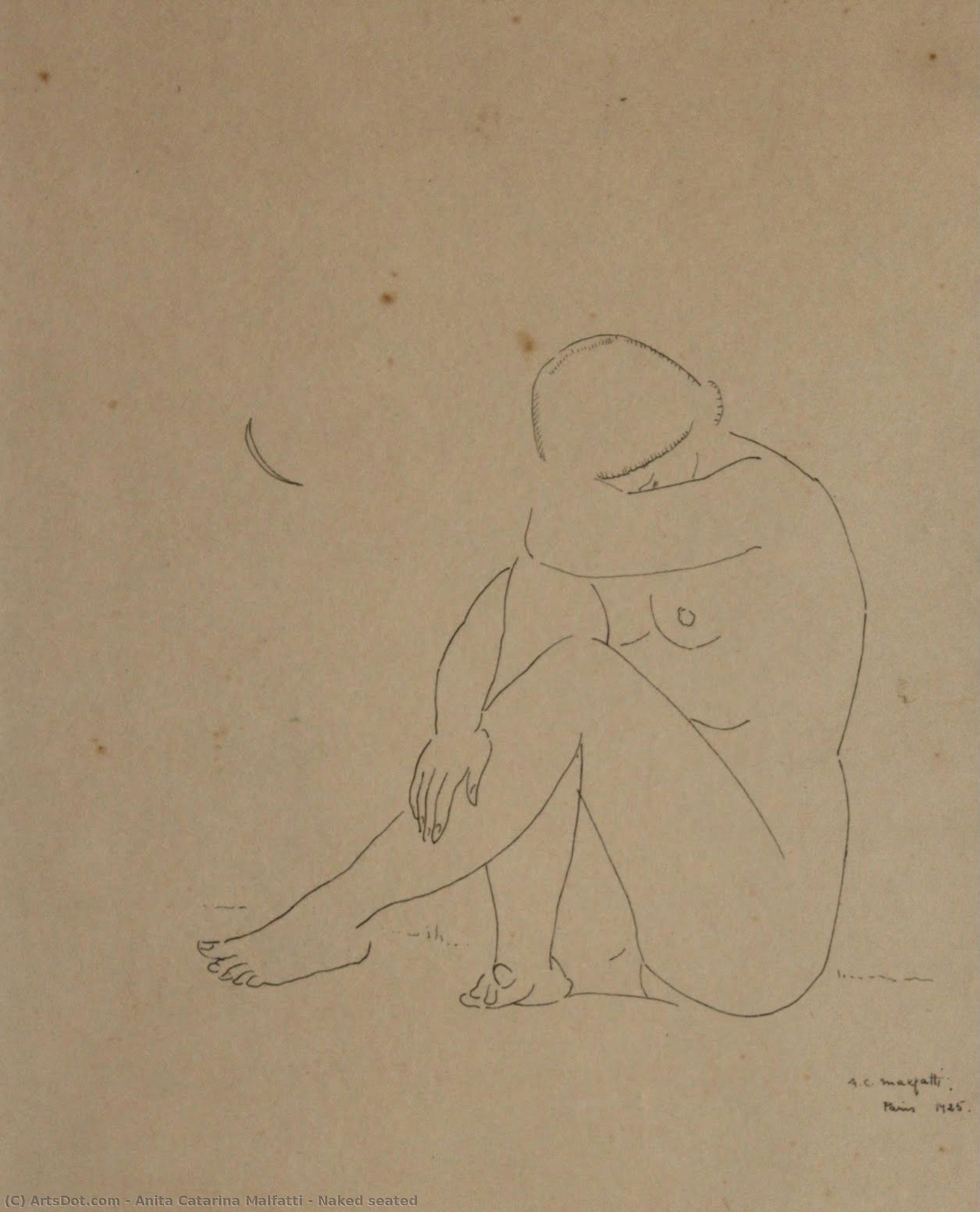 Naked Seated — Anita Catarina Malfatti