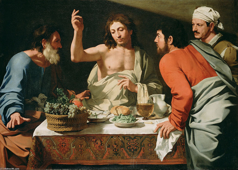 The Supper At Emmaus — Bartolomeo Cavarozzi