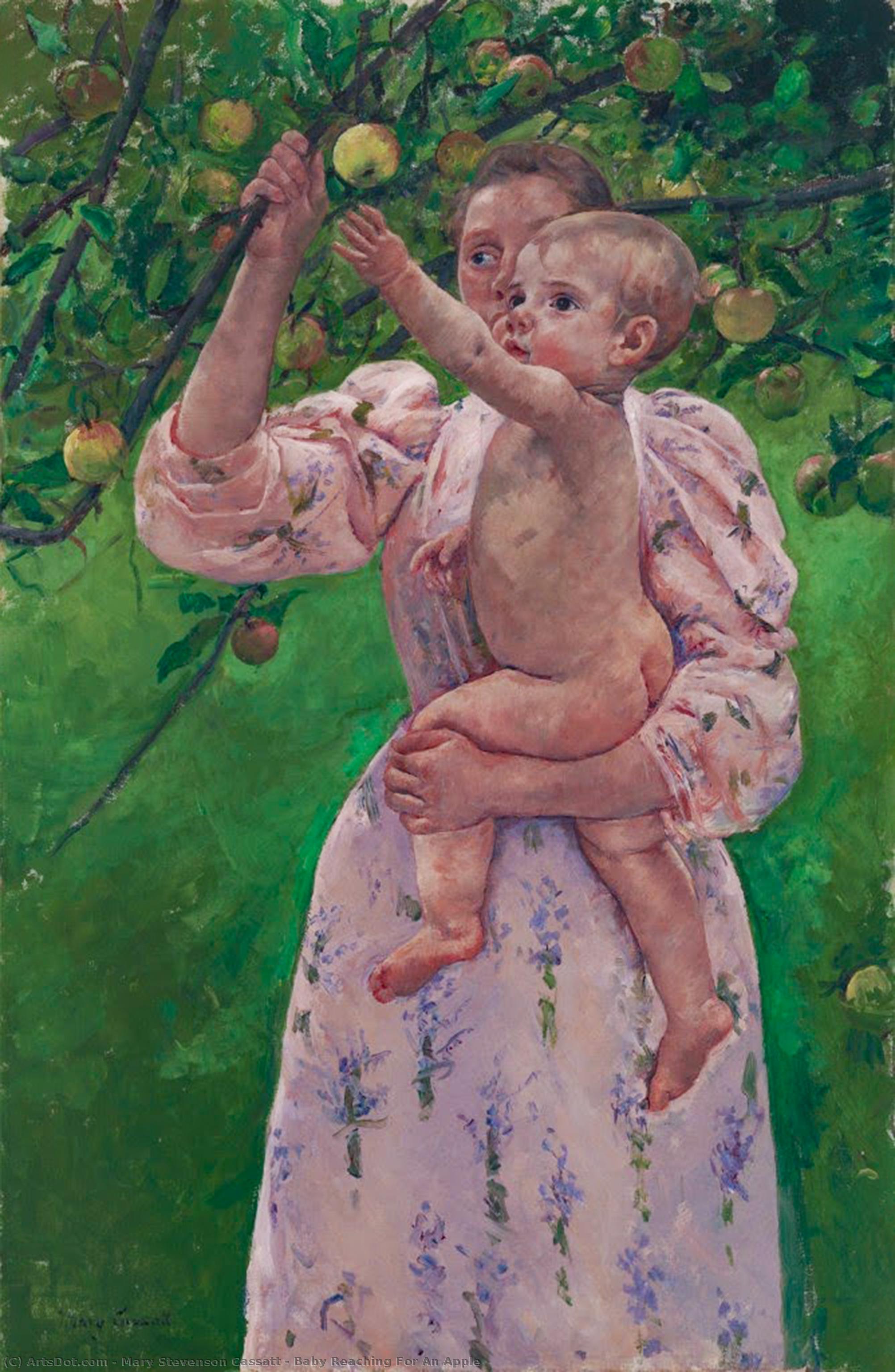 Baby Reaching For An Apple — Mary Stevenson Cassatt