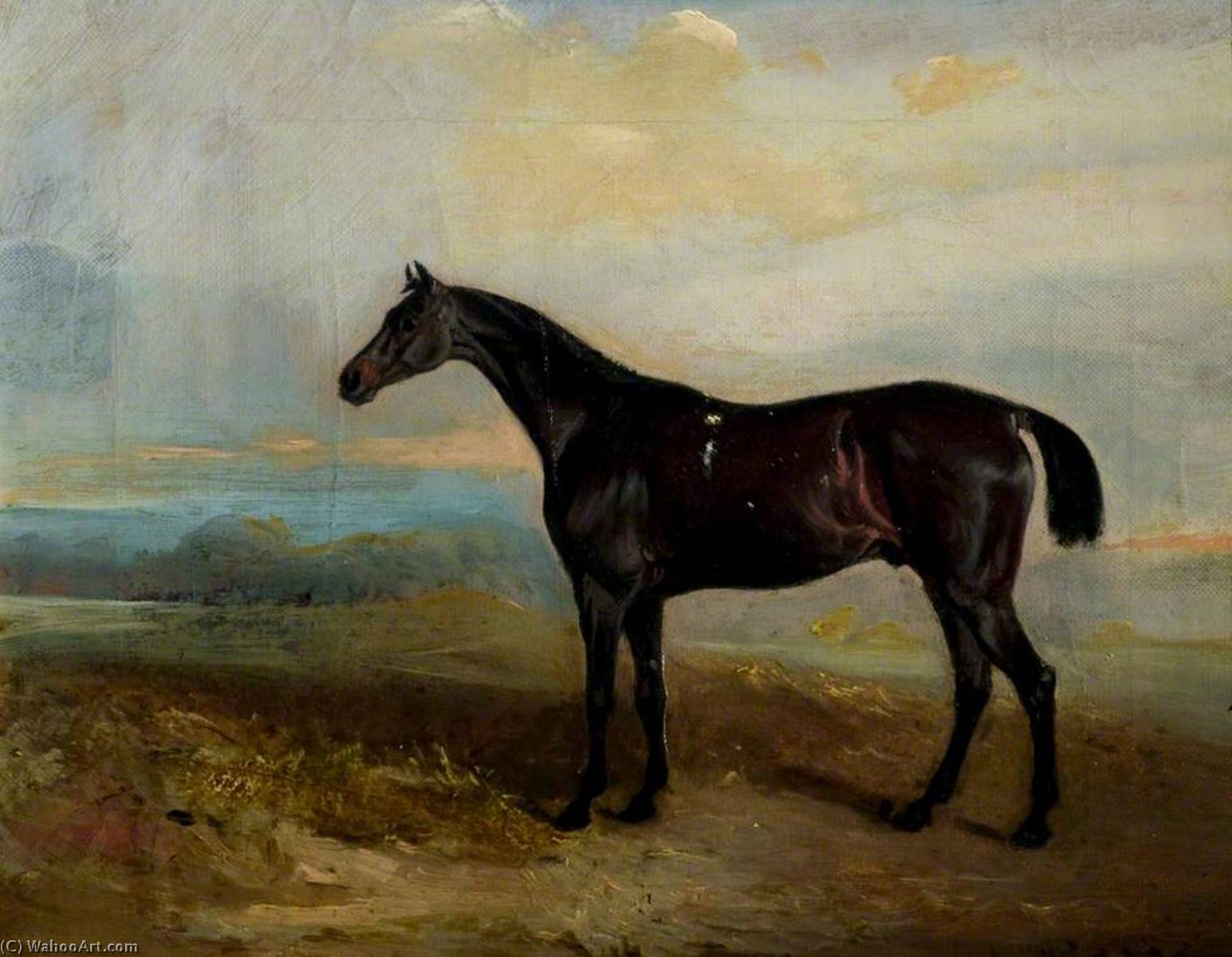 Hunter In A Landscape — Sr John E Ferneley