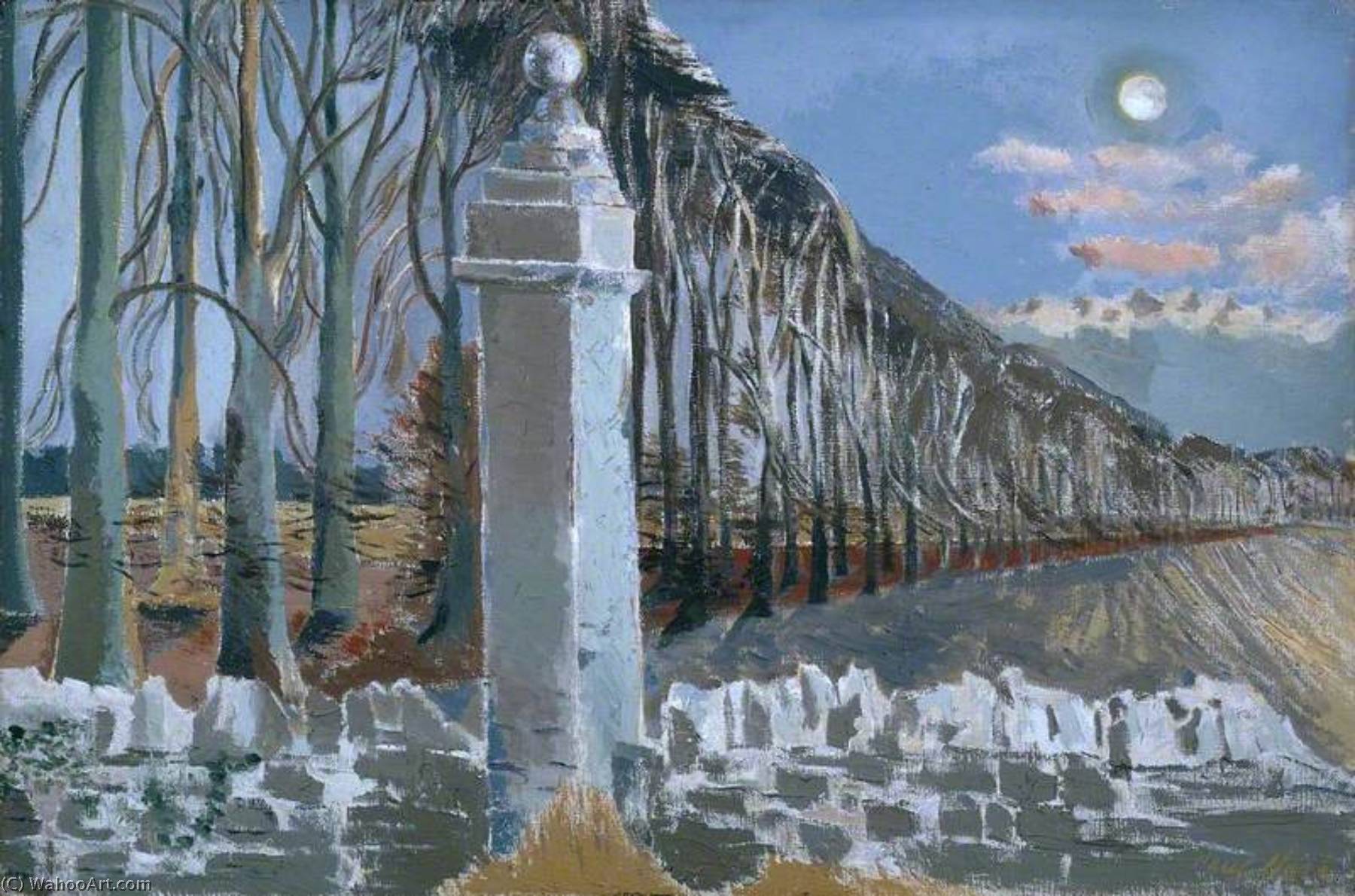 Pillar And Moon — Paul Nash