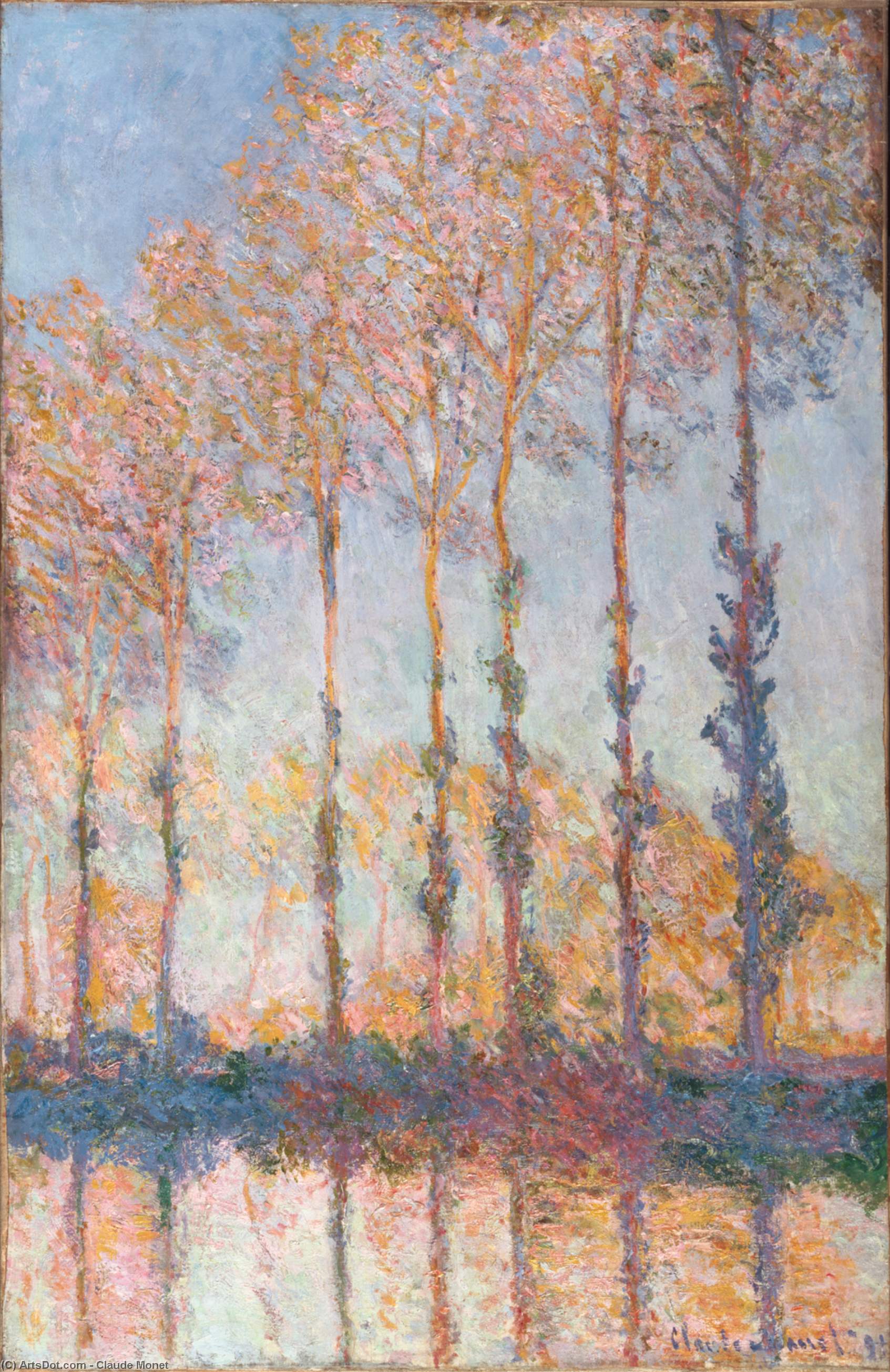 Poplars On The Banks Of The Epte — Claude Monet
