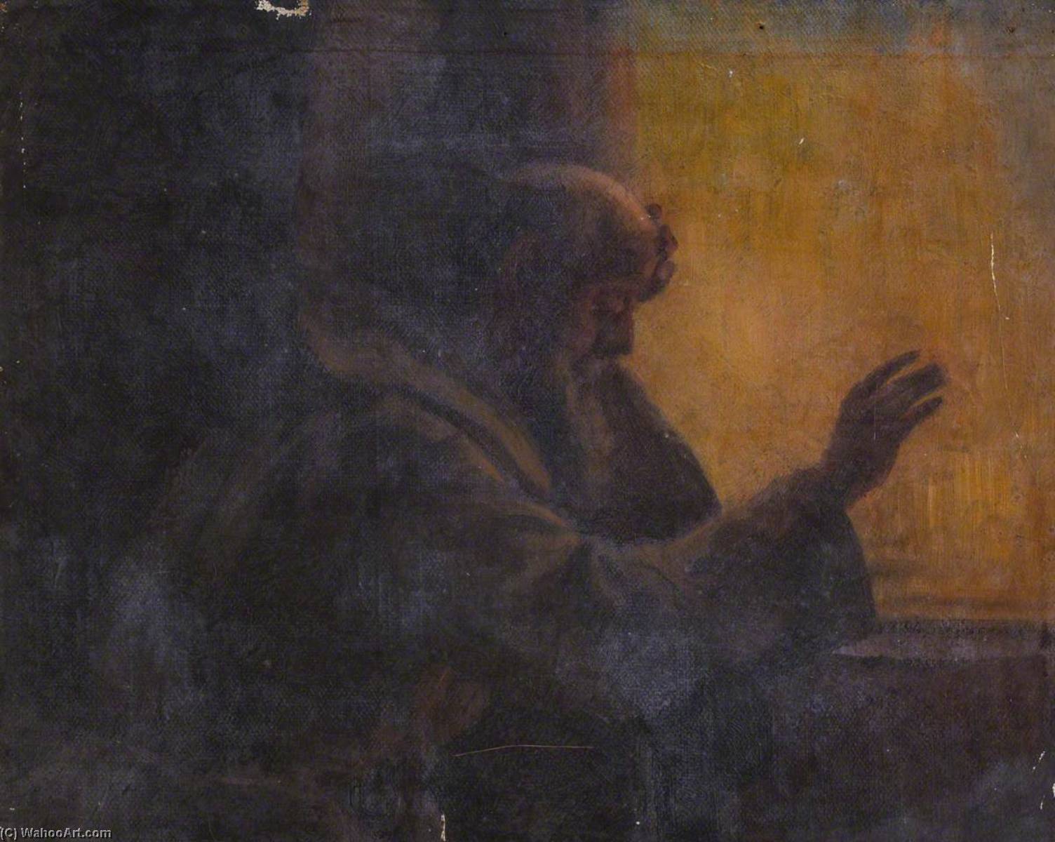 Study For A Monk By A Window — Thomas Stuart Smith