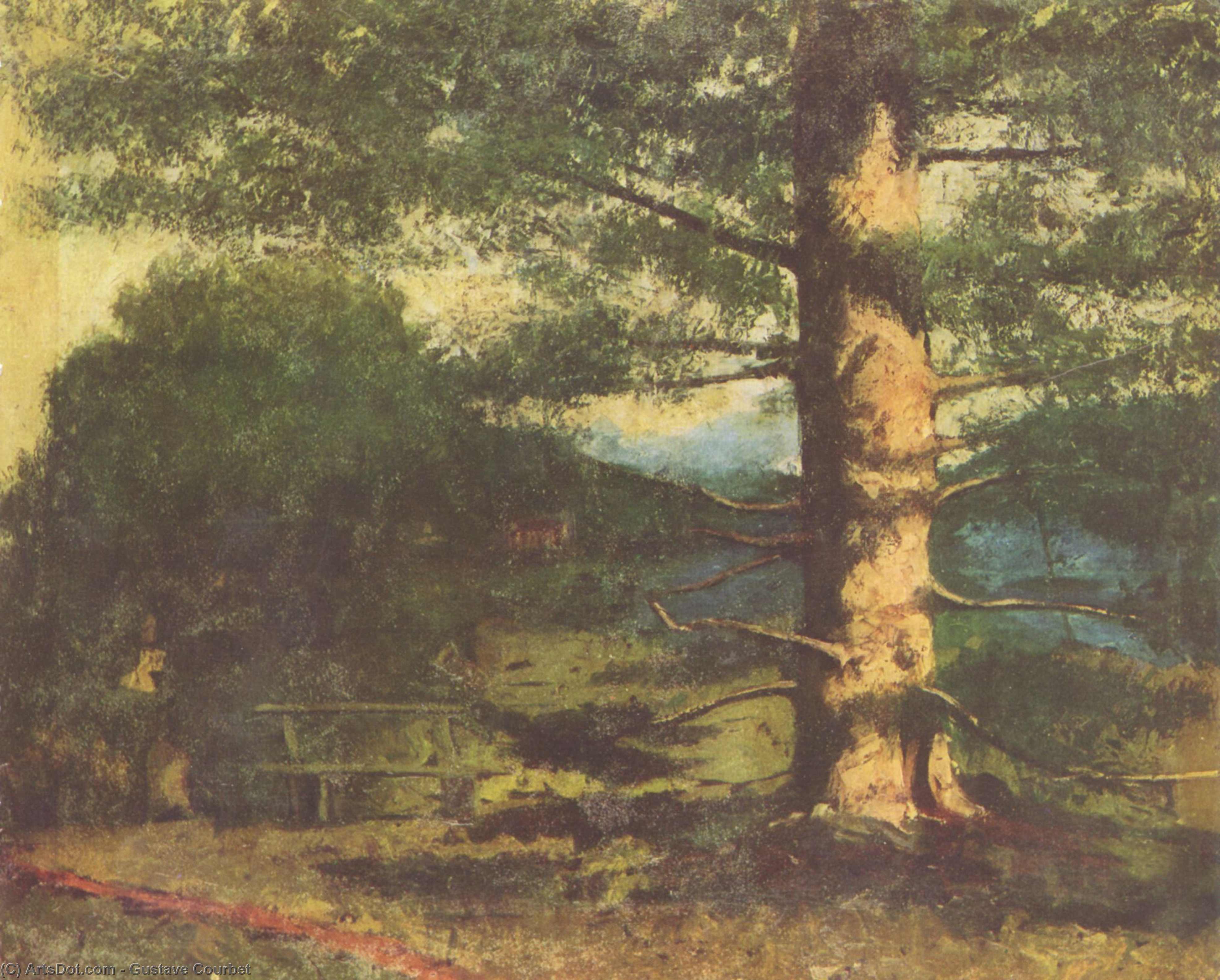 Landscape With Tree — Gustave Courbet
