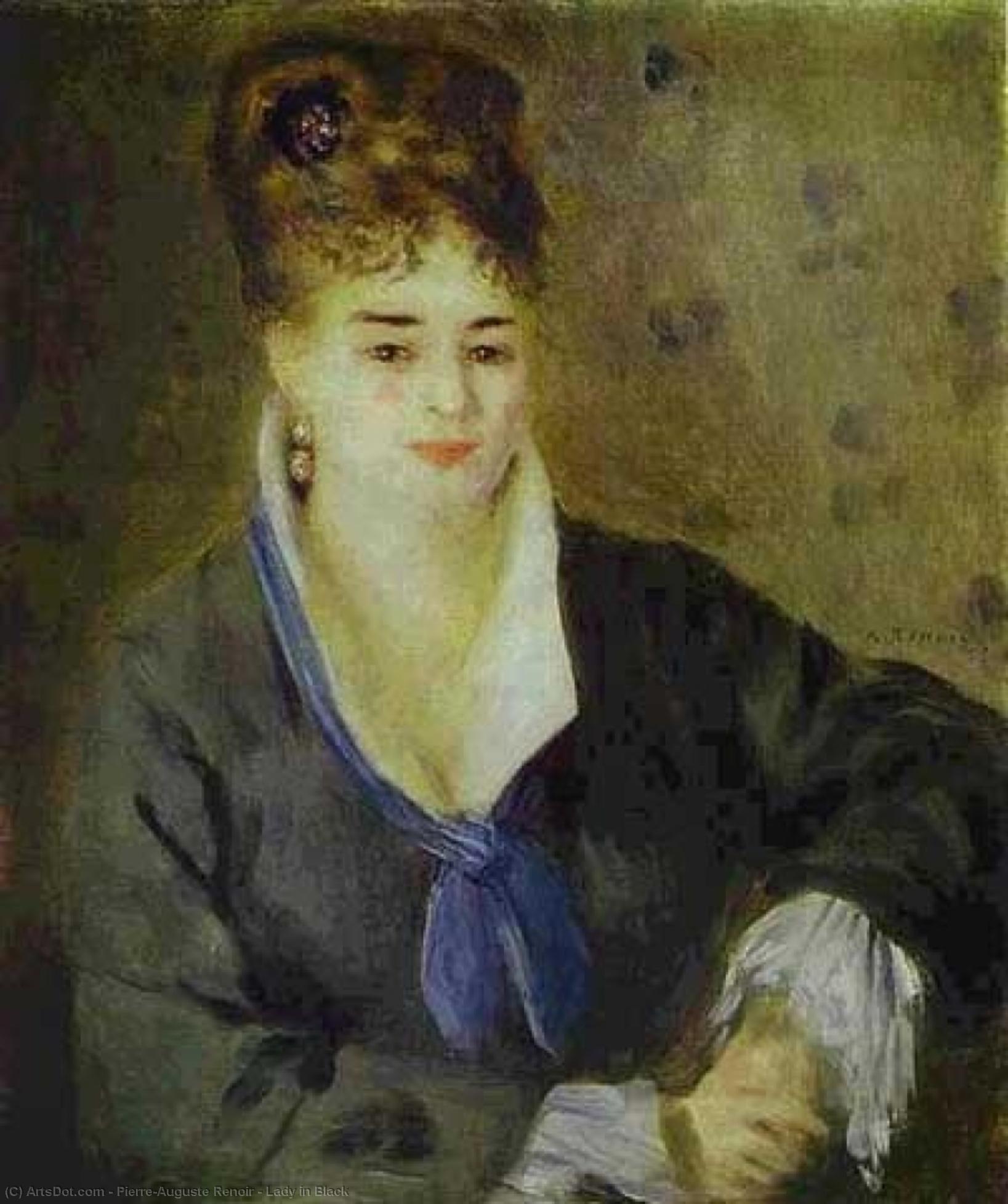 Lady In Black — Pierre-auguste Renoir