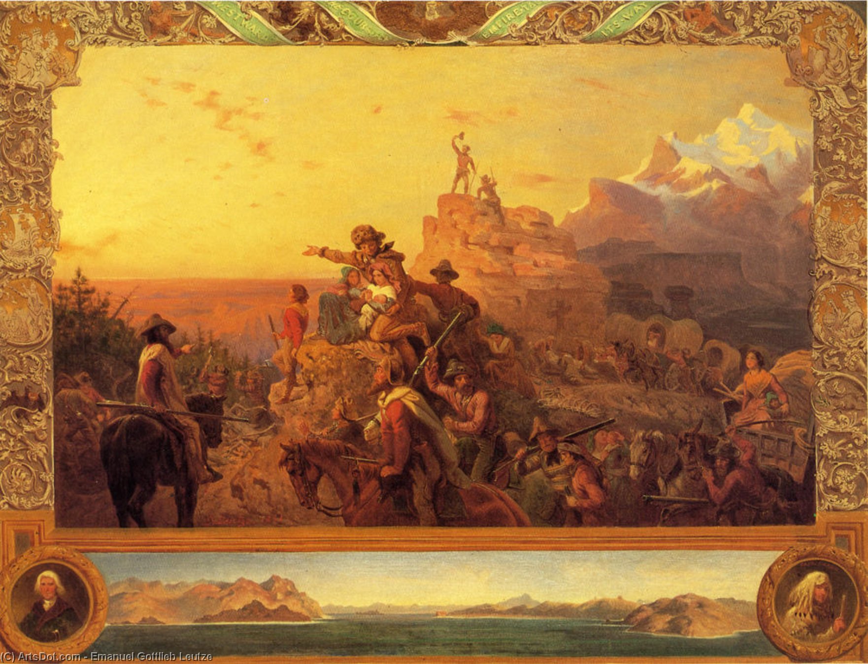 Westward The Course Of Empire Takes Its Way — Emanuel Gottlieb Leutze