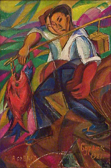 Japan Fisherman — David Davidovich Burliuk