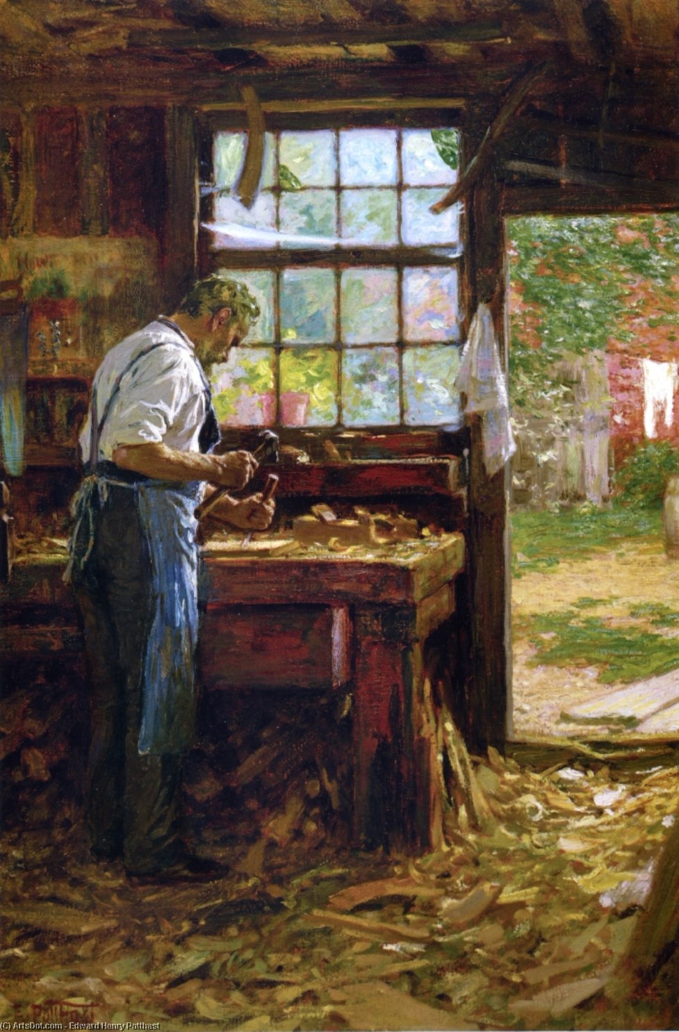 The Village Carpenter — Edward Henry Potthast