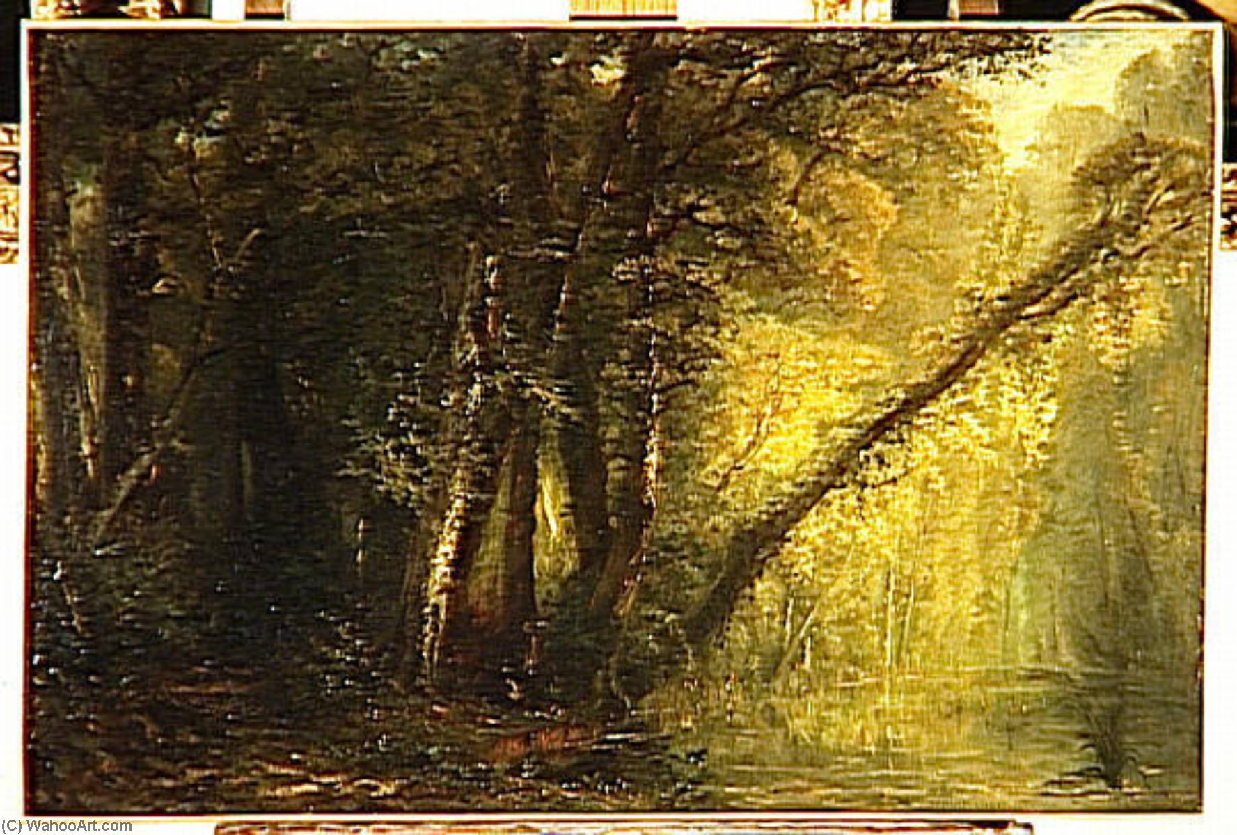 Calme Du Matin Interieur De Foret — Paul Huet
