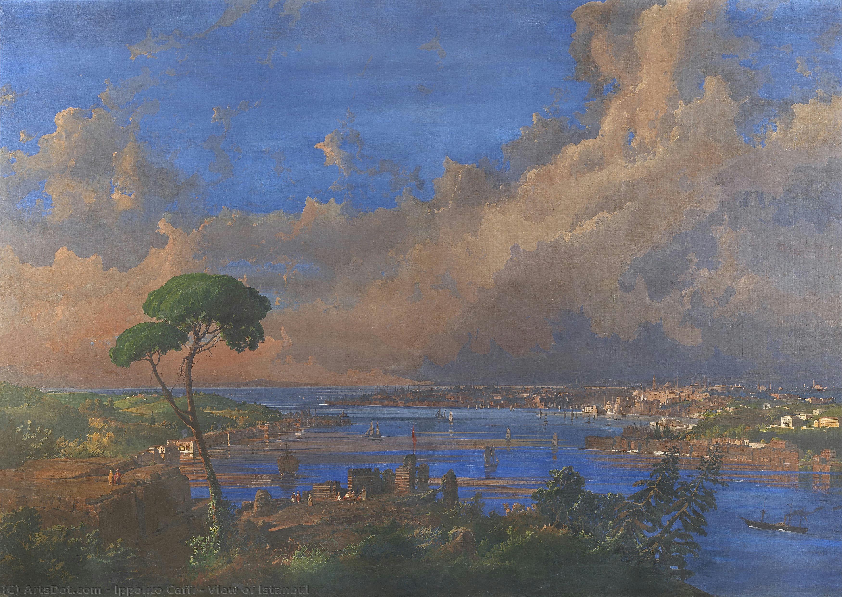 View Of Istanbul — Ippolito Caffi