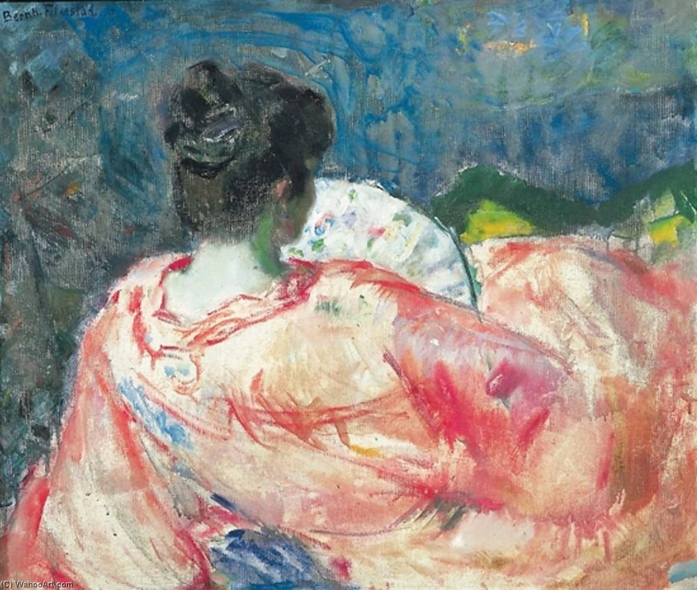 Woman With Fan — Bernhard Folkestad