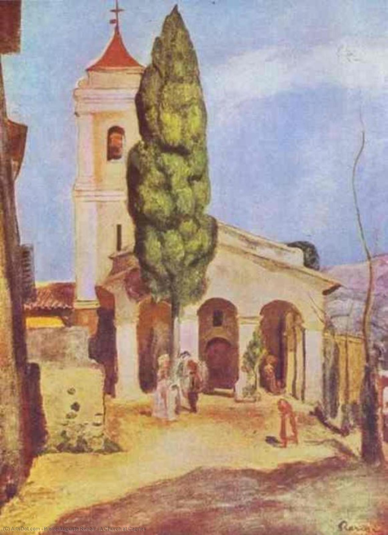 A Church At Cagnes — Pierre-auguste Renoir