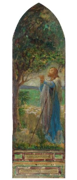 The Shepherd And His Flock — John La Farge