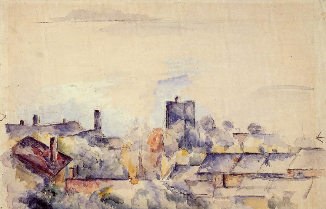 Roof In L'estaque — Paul Cézanne
