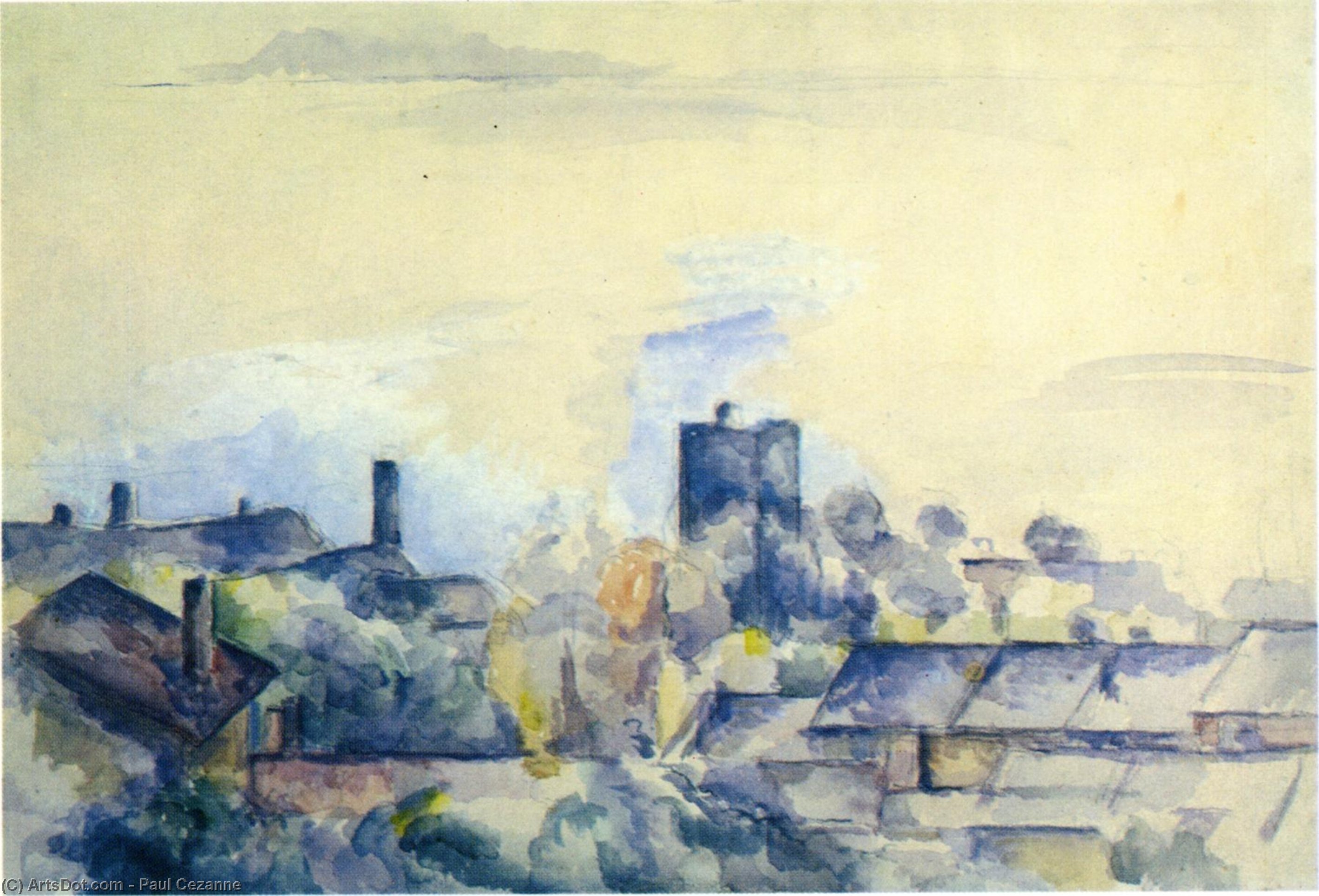 Roofs In L'estaque — Paul Cézanne