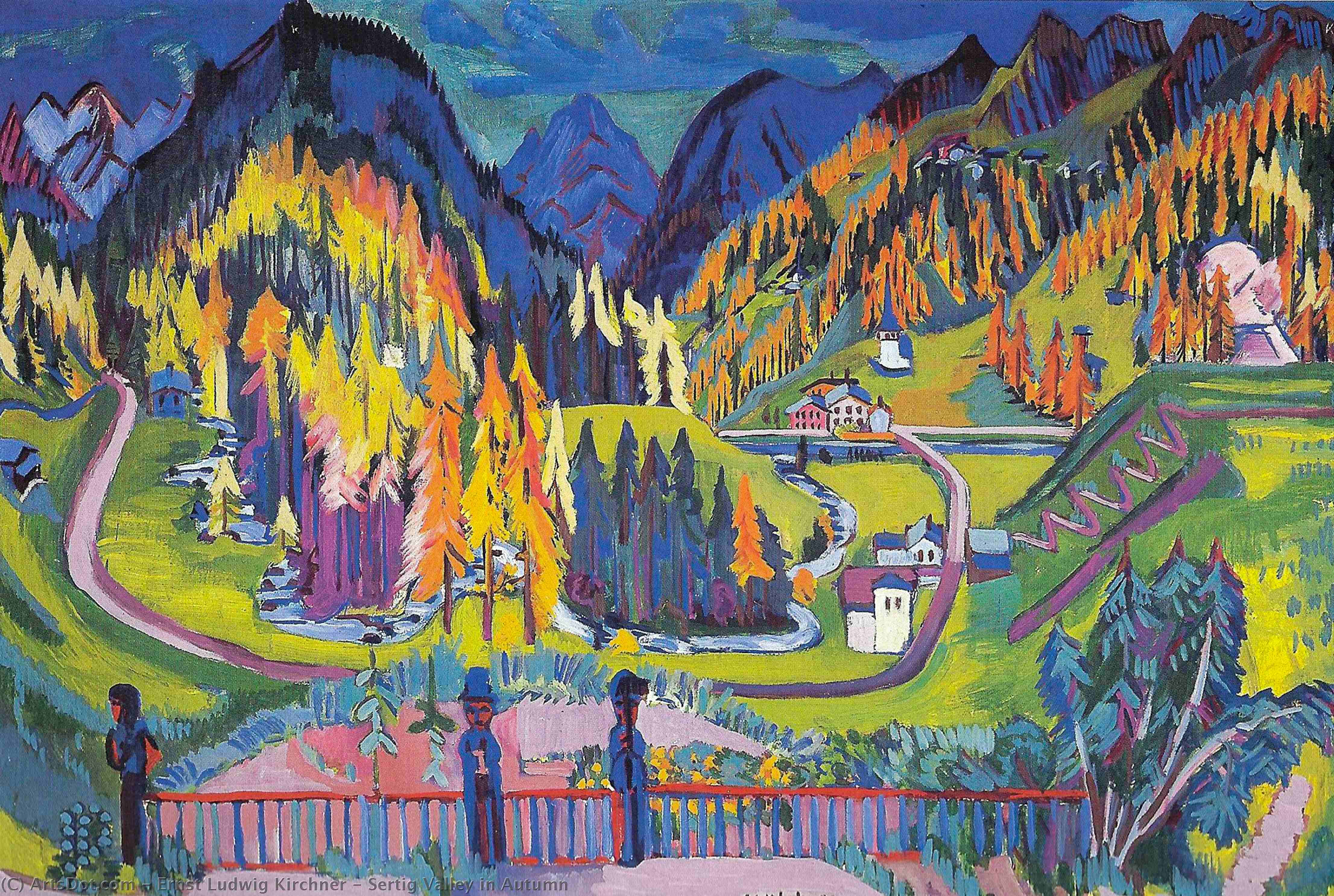 Sertig Valley In Autumn — Ernst Ludwig Kirchner